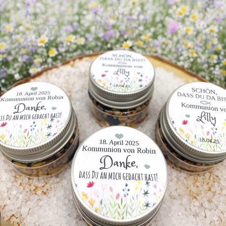 Gastgeschenk Blume Kommunion- Gastgeschenk Konfirmation- Taufe
