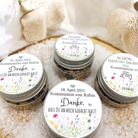 Gastgeschenk Blume Kommunion- Gastgeschenk Konfirmation- Taufe