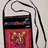 Handgearbeitete Damenschultertasche - Baumwolle mit Stickerei