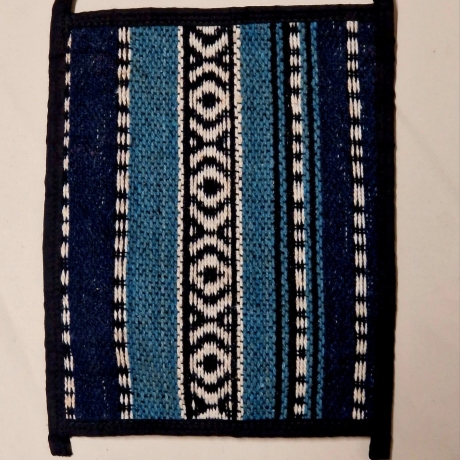 Handgearbeitete Damenschultertasche - Baumwolle mit Stickerei