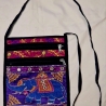 Handgearbeitete Damenschultertasche - Baumwolle mit Stickerei