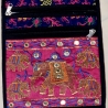 Handgearbeitete Damenschultertasche - Baumwolle mit Stickerei