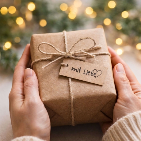 Geschenkanhänger zum Ausdrucken „mit Liebe“ PDF