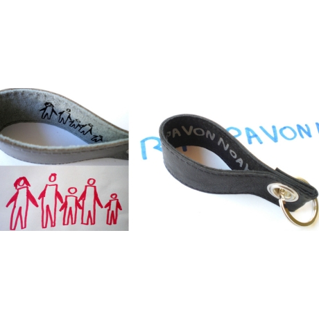 das erste geschriebene Wort - Schlüsselanhänger