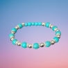 Perlenarmband Türkis