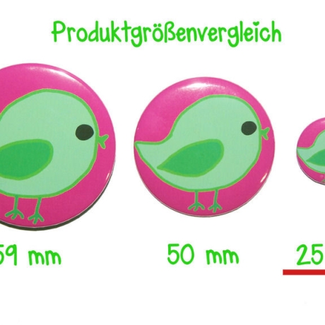 Button 25 mm mit Anstecknadel Spruch Kämpfe mit Leidenschaft