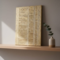 Goldene Strukturen - Relief Kunstwerk - Unikat