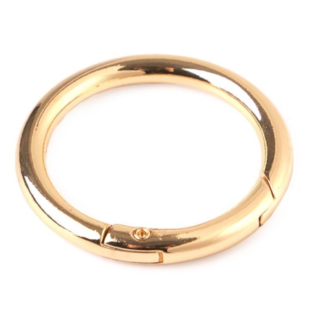 Karabiner Ring 34mm Gold Schwarz Silber Altmessing