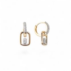 18K Vergoldete Ohrringe – Moderne Goldohrringe mit Stil
