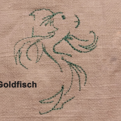 Fische - Kein digitales Produkt auf meinem Produkt gestickt