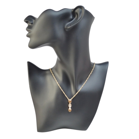 18K vergoldete Halskette mit zeitlosem Charme und goldenem Glanz
