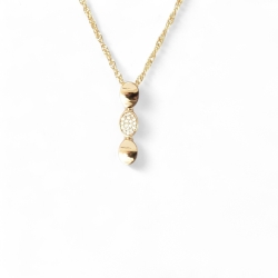 18K vergoldete Halskette mit zeitlosem Charme und goldenem Glanz