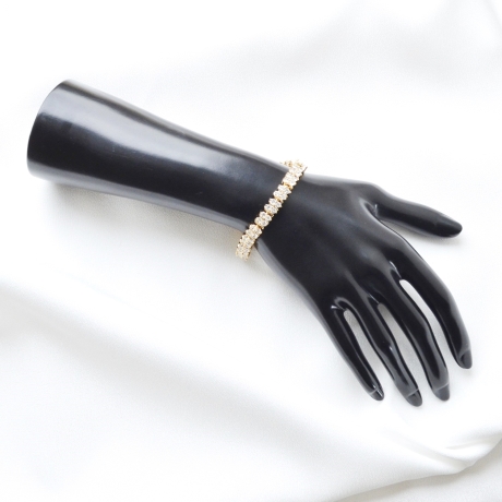 18K Vergoldete Armbänder Mit Edlem Goldfarbenem Finish