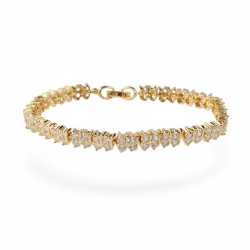 18K Vergoldete Armbänder Mit Edlem Goldfarbenem Finish