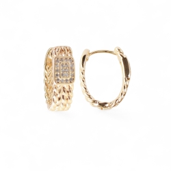 18K Gold Ohrringe – Stilvolle Creolen aus Gold Plated