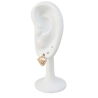 18k vergoldete Damenohrringe Feiner Goldschmuck mit Stil
