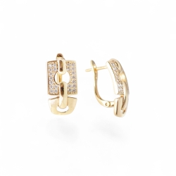 18K Vergoldete Ohrringe – Goldene Damen Accessoires mit Stil