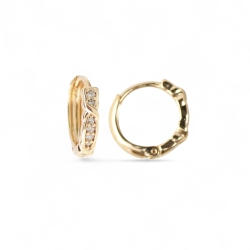 18k Vergoldete Ohrringe Edler Schmuck mit zeitlosem Design