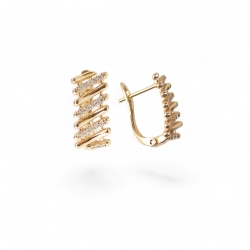 18K Vergoldete Ohrringe – Luxuriöse Damen Accessoires aus Gold