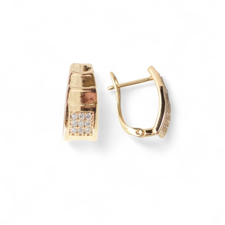 18K Vergoldete Ohrringe - Edles Design mit goldenem Glanz