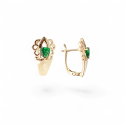 18K Vergoldete Ohrringe – Goldene Damen Accessoires mit Eleganz