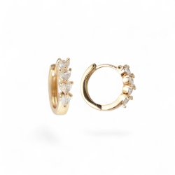 18K Vergoldete Ohrringe – Edles Schmuckdesign mit Goldglanz