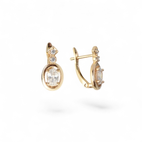 18K Vergoldete Ohrringe – Goldene Damen Accessoires mit Klasse