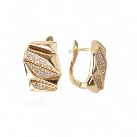 Ohrringe mit 18K Vergoldung Trendiger Schmuck für moderne Frauen