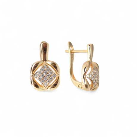18K Vergoldete Ohrringe Goldener Schmuck für jeden Tag