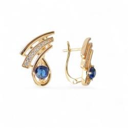 18K Vergoldete Ohrringe – Modernes Design mit goldenem Glanz