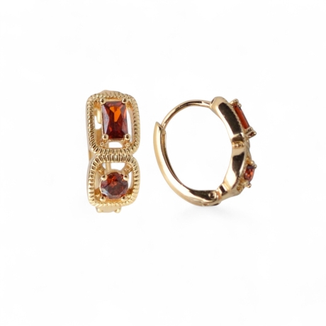 18K Vergoldete Ohrringe – Elegante Creolen für Damen