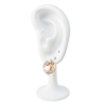 18K Vergoldete Ohrringe – Eleganter Goldschmuck stilvolle Damen