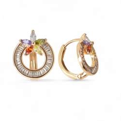 18K Vergoldete Ohrringe – Eleganter Goldschmuck stilvolle Damen