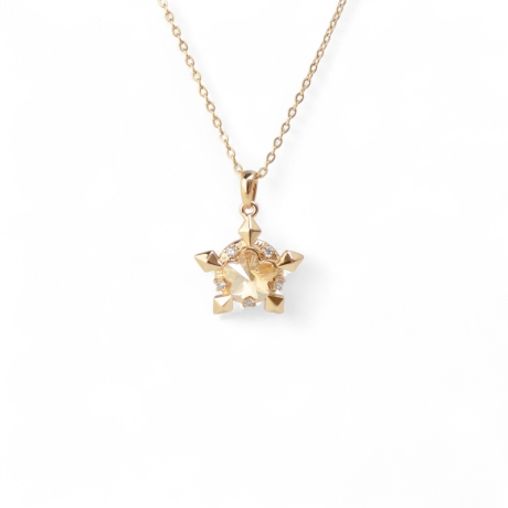 18K vergoldete Halskette für Damen – Eleganter zeitloser Schmuck