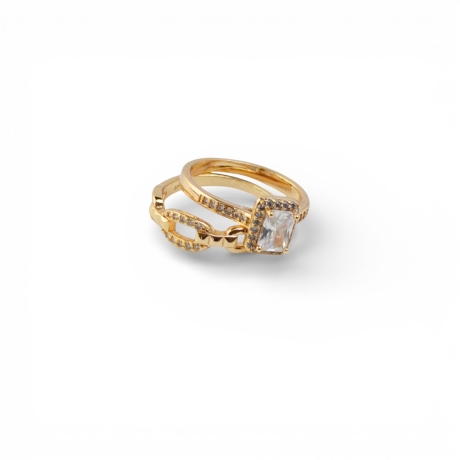 18K Vergoldete Ringe Zeitlose Eleganz Für Frauen: 9