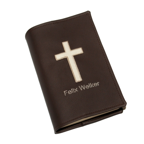 Kreuz Applikation - Gotteslob Hülle Gesangbuch Einband Buchhülle