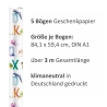 5 Bögen Geschenkpapier Tier ABC 1,60€/qm- 84,1 x 59,4 cm