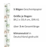 5 Bögen Geschenkpapier Dinosaurier 1,60€/qm- 84,1 x 59,4 cm