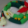 Bettschlange Drache, Puckschnecke, Bettrolle, Wickeltischrolle