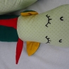 Bettschlange Drache, Puckschnecke, Bettrolle, Wickeltischrolle