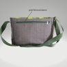 Herrentasche/Umhängetasche/Schultertasche/upcycling/grüne Tasche