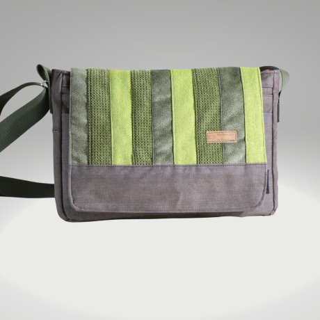 Herrentasche/Umhängetasche/Schultertasche/upcycling/grüne Tasche