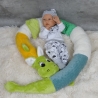 Bettschlange Drache, Puckschnecke, Bettrolle, Wickeltischrolle