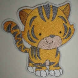 Aufnäher/Applikation - großes Tigerchen