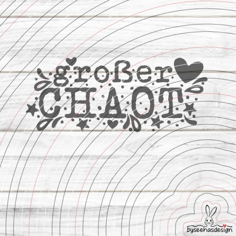 großer Chaot Plotterdatei SVG DXF 