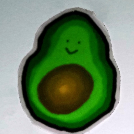 Großer Avocado-Sticker 