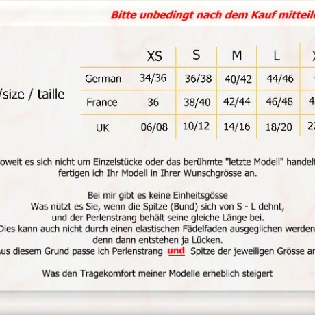 edler Perlenstring ->schöner O-String Intimschmuck
