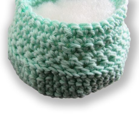 3 Hängekörbe Apricot, Mint & Pastellgelb - 100 % Baumwolle