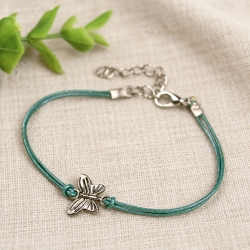 Lederarmband Schmetterling – 21 Farben, verstellbar