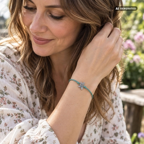 Lederarmband Schmetterling – 21 Farben, verstellbar